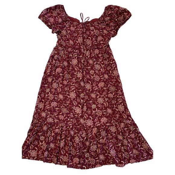 Womens Lane Bryant Peasant Dress Size 18 Off Shoulder Midi Length A-line 6850 - Picture 10 of 15